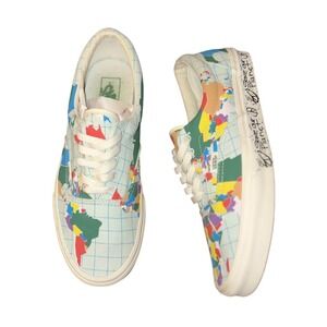 VANS Save Our Plant X ERA World Map Canvas Sneakers M 9.5 WMS 11